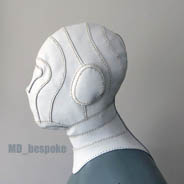 White leather mannequin head side